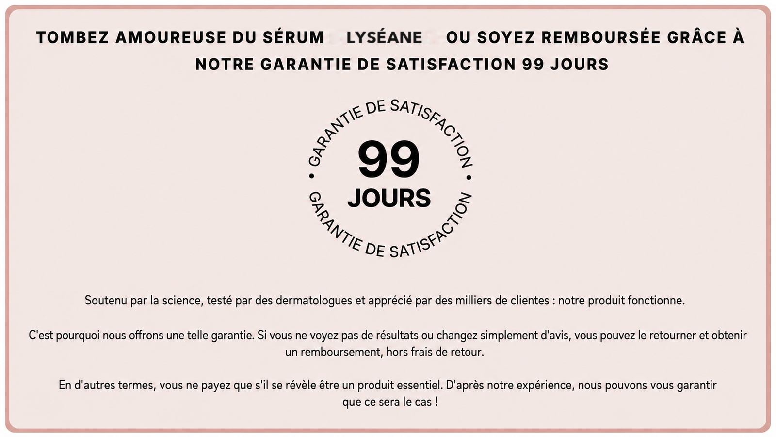 Garantie Satisfaction 90 Jours Desktop