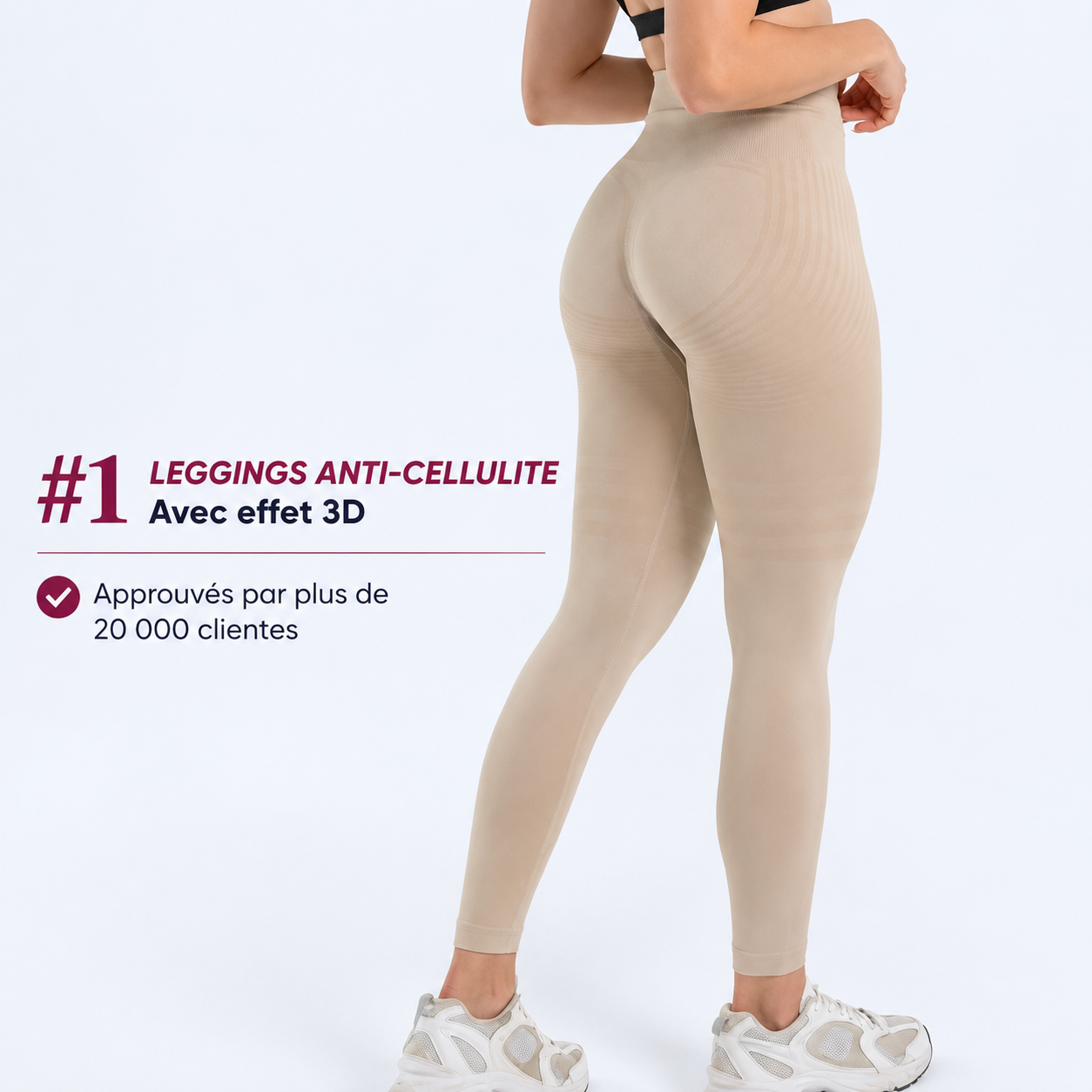 Leggings Modelants 3D – Push-Up & Anticellulite
