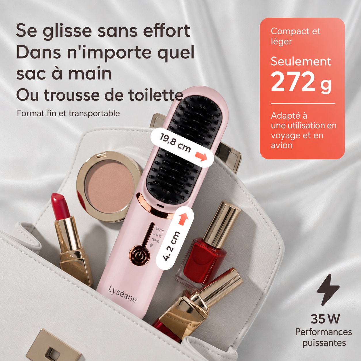 Lyséane SoftHeat™ 3 | Brosse Lissante Sans Fil