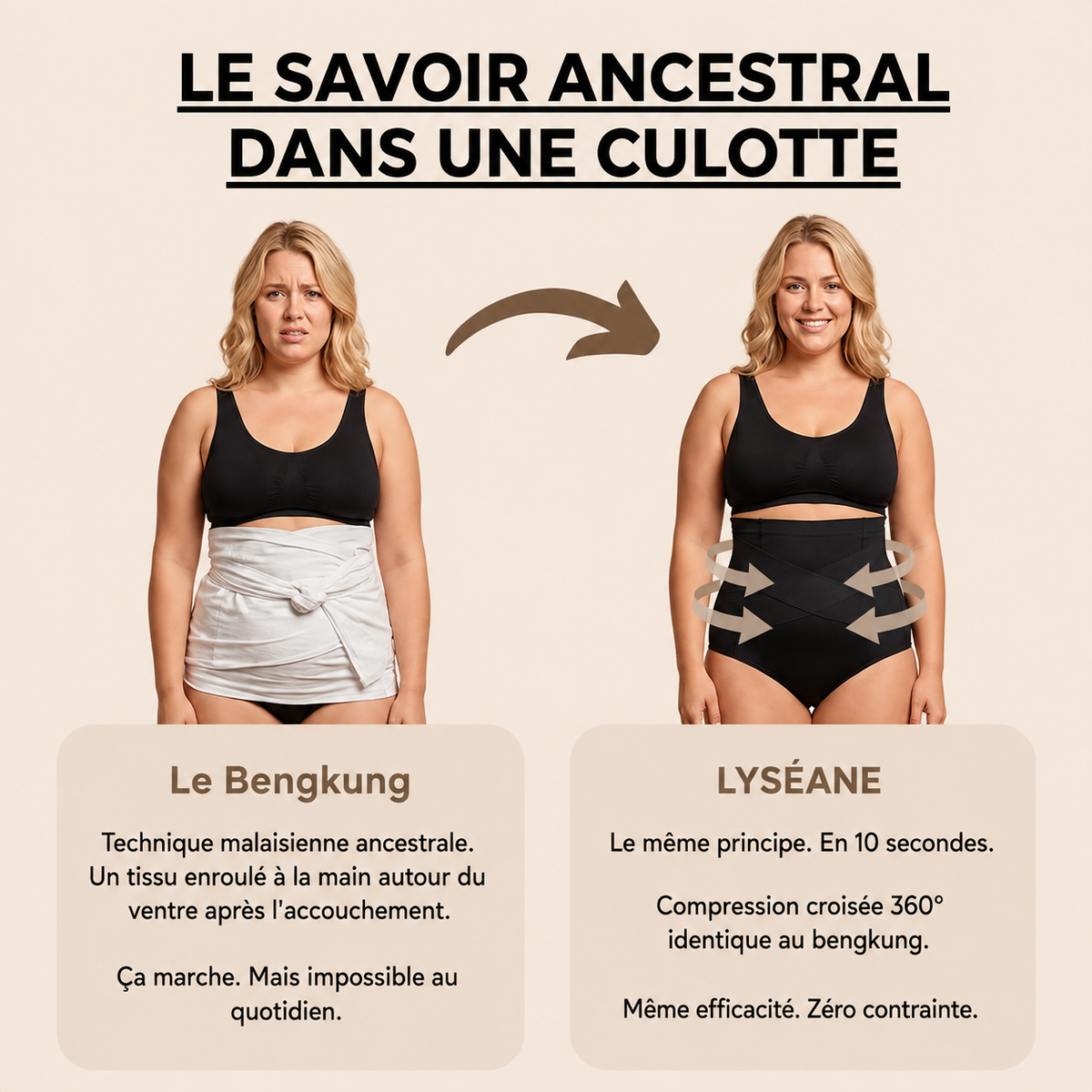 Culotte post-partum compression 360°