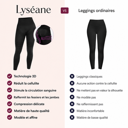 Leggings Modelants 3D – Push-Up & Anticellulite