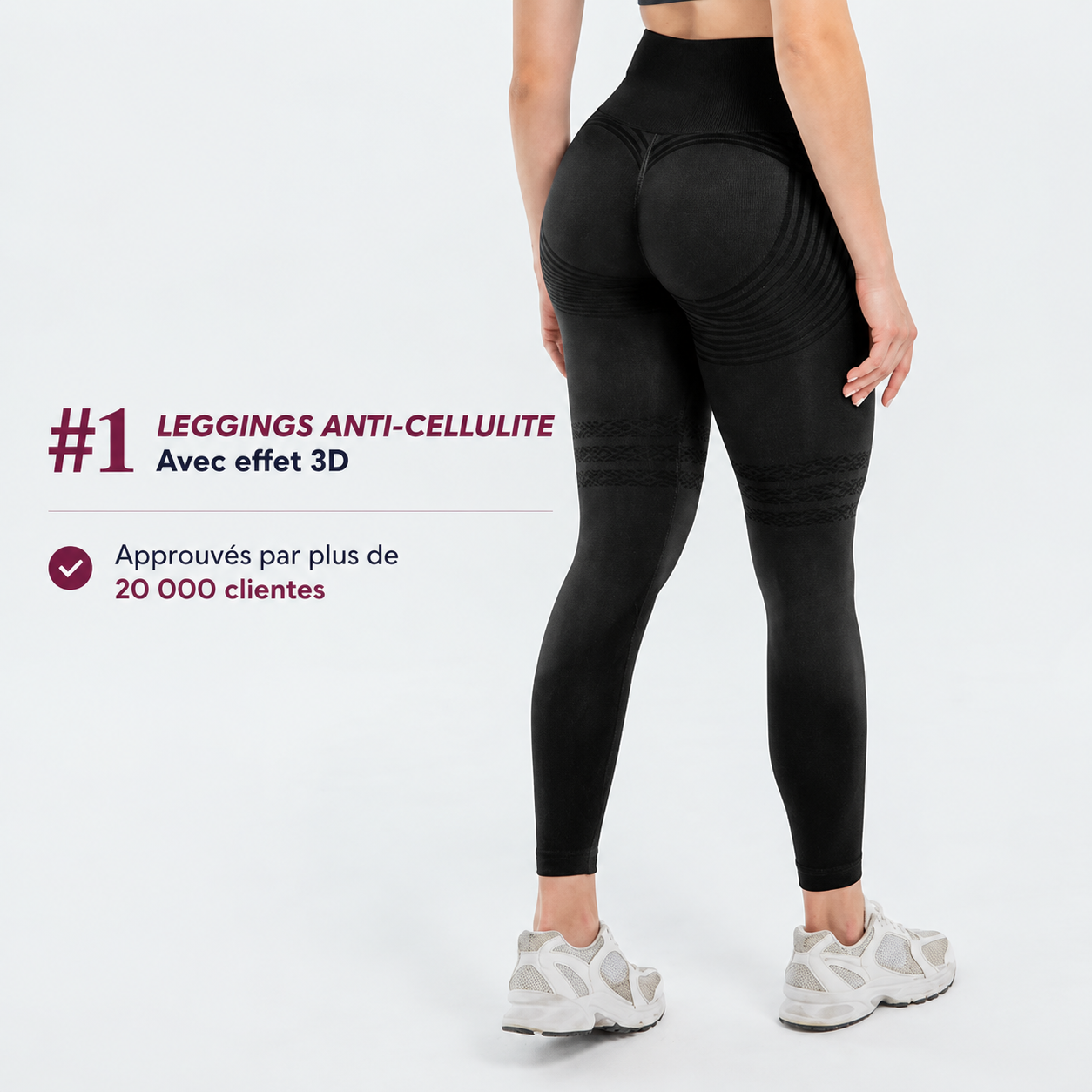 Leggings Modelants 3D – Push-Up & Anticellulite