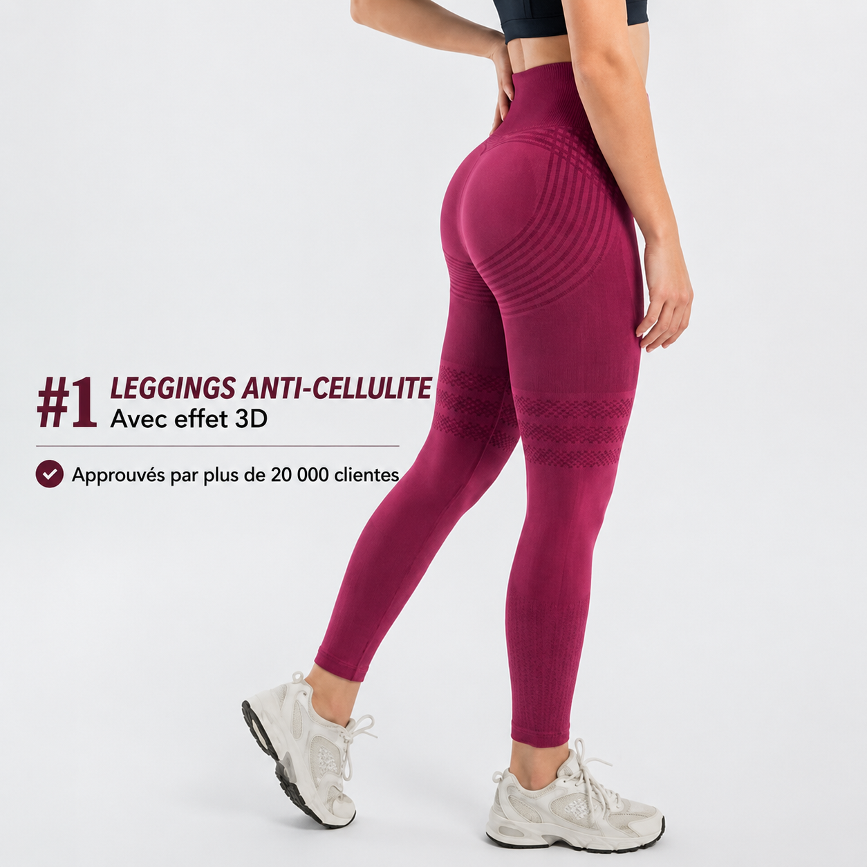 Leggings Modelants 3D – Push-Up & Anticellulite