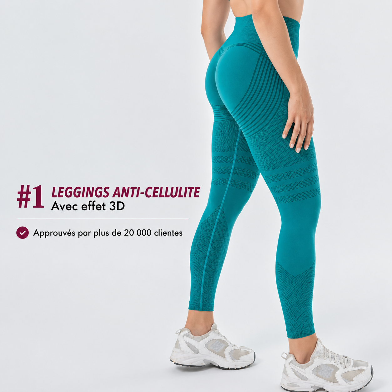 Leggings Modelants 3D – Push-Up & Anticellulite