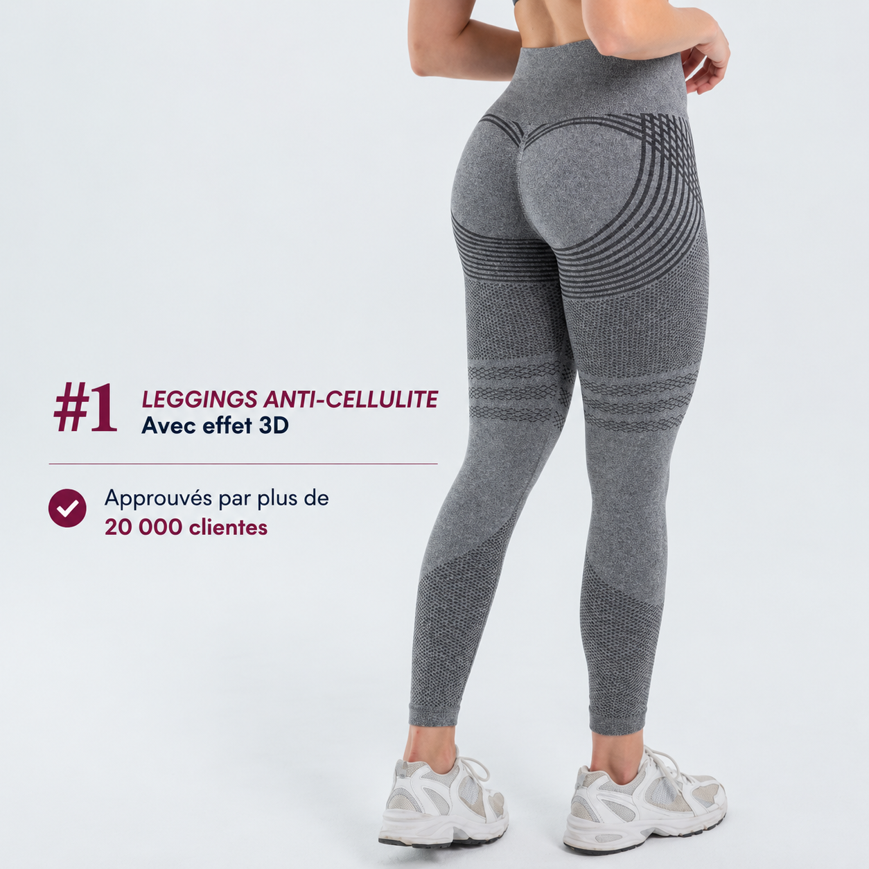 Leggings Modelants 3D – Push-Up & Anticellulite