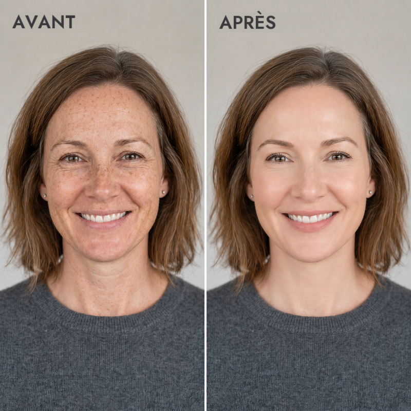 Immédiatement un glow naturel, uniforme & jeune